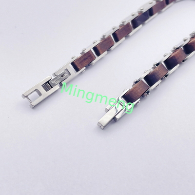 Jeu de mode en acier inoxydable bijoux bracelet en acier titane pour homme