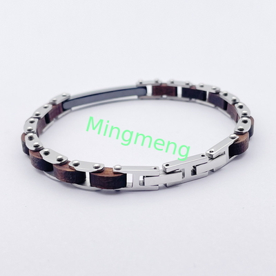 Jeu de mode en acier inoxydable bijoux bracelet en acier titane pour homme