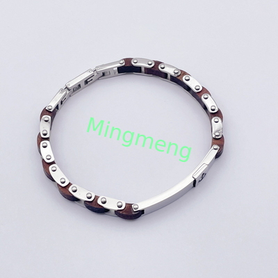 Jeu de mode en acier inoxydable bijoux bracelet en acier titane pour homme