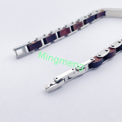Jeu de mode en acier inoxydable bijoux bracelet en acier titane pour homme