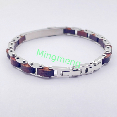 Jeu de mode en acier inoxydable bijoux bracelet en acier titane pour homme