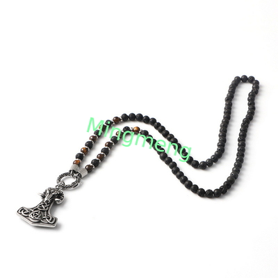 Halloween Punk Ram Casting Mode Pendentif Tendance Collier explosif à perles Collier accrocheur Tag Boyfriend Style