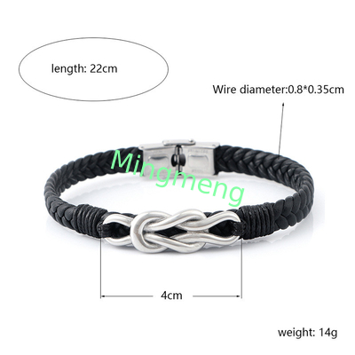Bracelet pour homme en cuir explosif à boucle magnétique, accessoire de bracelet simple