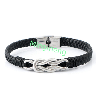 Bracelet pour homme en cuir explosif à boucle magnétique, accessoire de bracelet simple