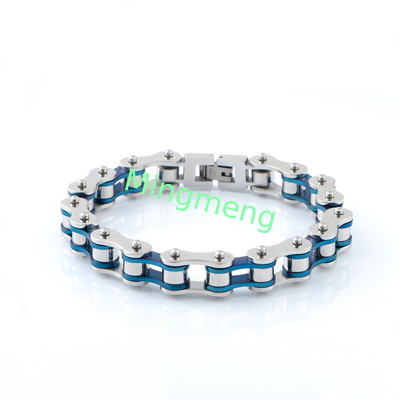 Bracelet en acier inoxydable pour homme de type chaîne de vélo