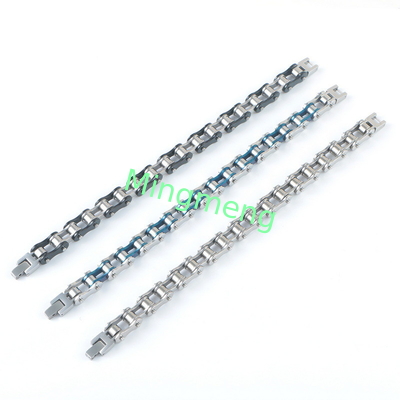 Bracelet en acier inoxydable pour homme de type chaîne de vélo