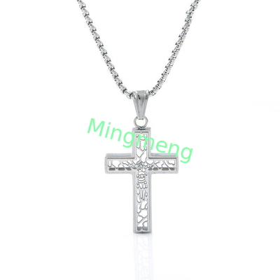 Nouveau collier en croix creuse pour homme, accessoires à la mode, simples et exquis en gros