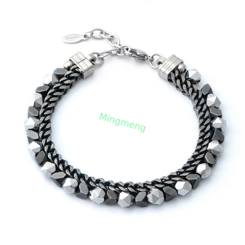 Pièces biliaires en acier inoxydable bijoux de mode, design haut de gamme, bracelet en titane en acier explosif personnalisé pour hommes