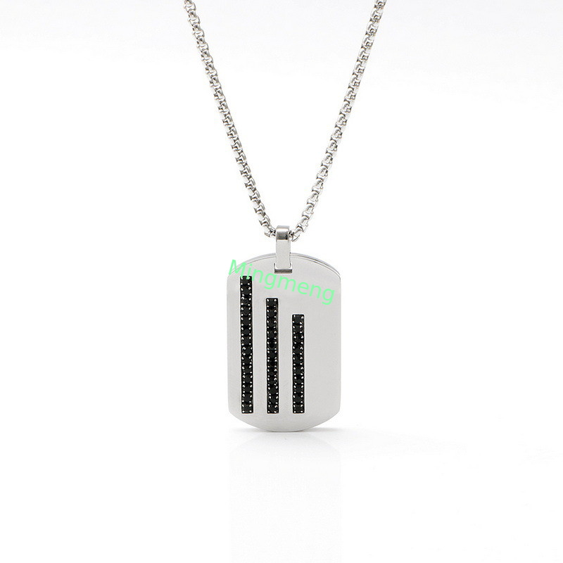 Des accessoires personnalisés, à la mode, simples, un pendentif haut de gamme en acier inoxydable, un collier pour homme, des accessoires romantiques, à la mode, créatifs
