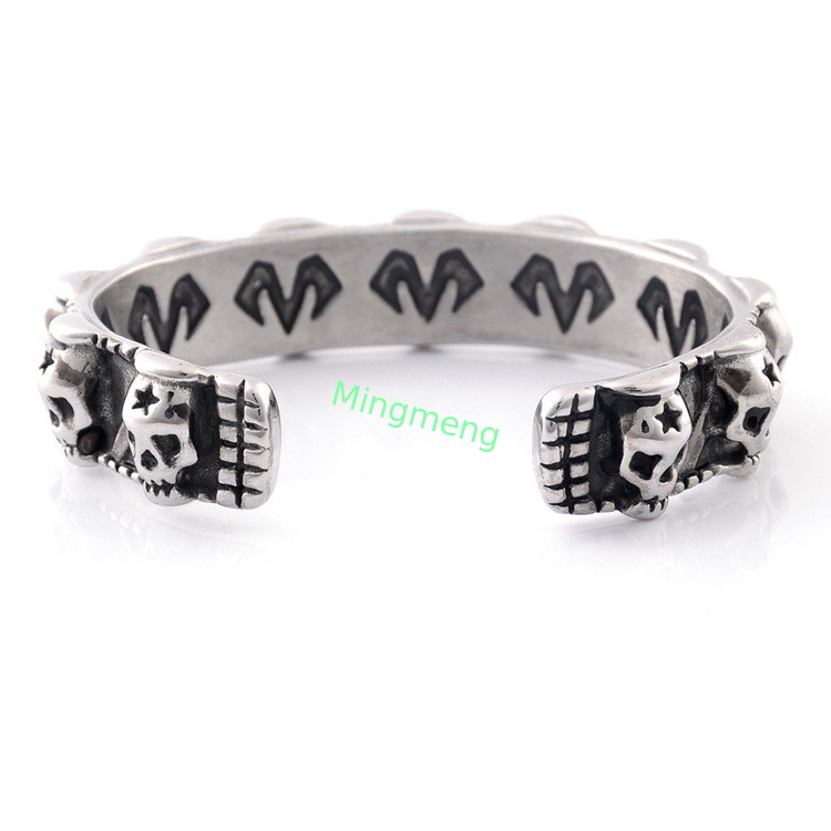 Bracelet à crâne rétro pour homme, design de niche, bracelet à la mode et à la mode pour homme